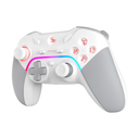 A4 TECH BLOODY GPW70 RGB SPORTS WHITE ERGONOMIC SHAPE DUAL VIBRATION 3 LEVEL TURBO SPEED RECHARGABLE GAMEPAD