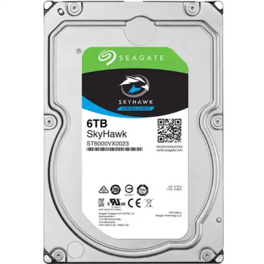 SEAGATE SKYHAWK Internal 6TB Surveillance 5400RPM DESKTOP HDD