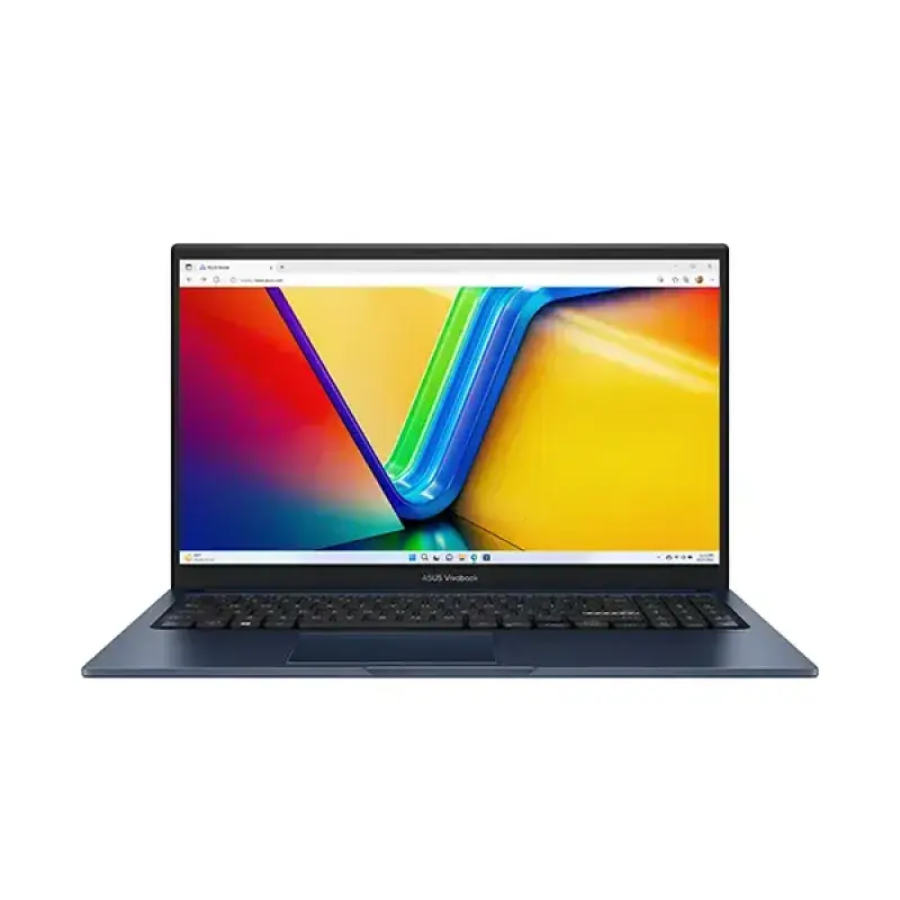 ASUS VIVOBOOK 15 A1504VA-BQ392W, INTEL CORE 5 120U, 16GB DDR5 (8+8), 512GB G4 SSD, 15.6 INCH FHD IPS, FINGERPRINT, MILITARY GRADE, WIFI6, WIN11, QUIET BLUE LAPTOP