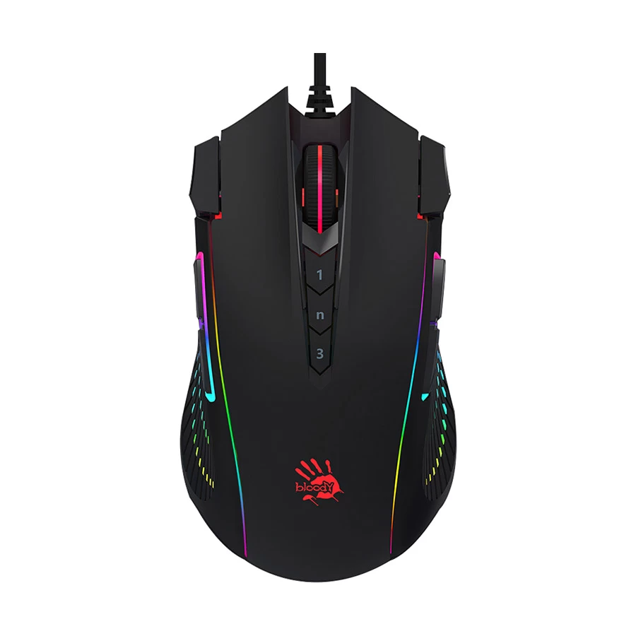 A4 TECH BLOODY J90S 8000 CPI 2-FIRE RGB ANIMATION GAMING MOUSE
